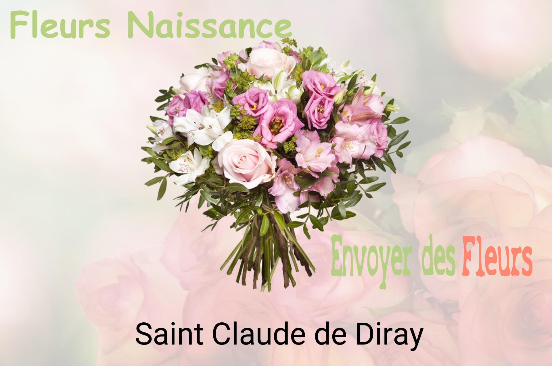 Bouquet de fleurs de naissance livré à Saint-Claude-de-Diray